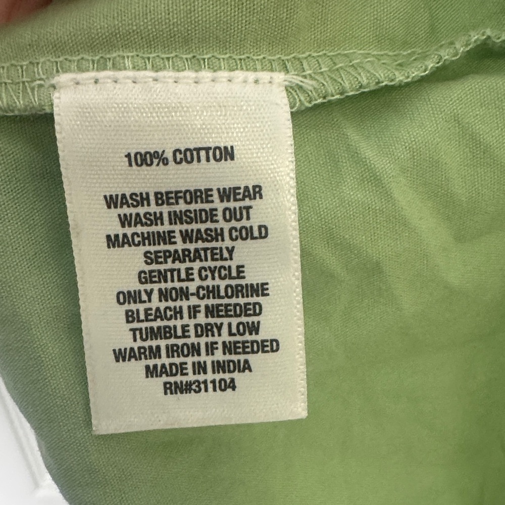 Wonderly Sage Green Cotton Peplum Tank Top Sleeveless Flowy Casual Soft Size S/M - Picture 5 of 5